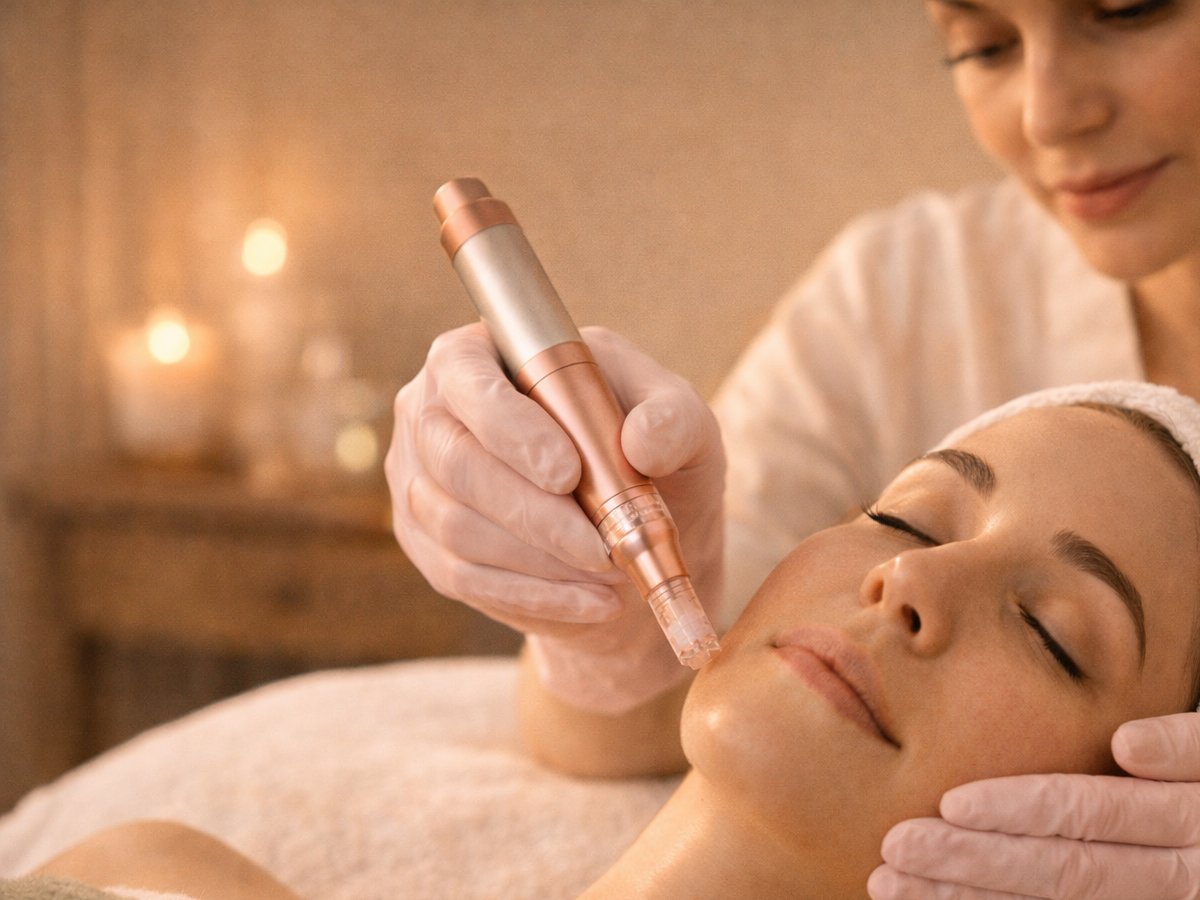 Microneedling treatment at Skin Deep Aesthetic Studio in North Tampa FL